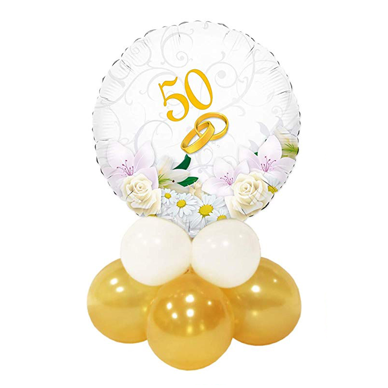 composizione palloncini 50 anni Momenti Felici