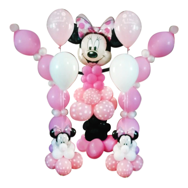 Scultura palloncini Minnie altezza 1.50 mt - Momenti Felici