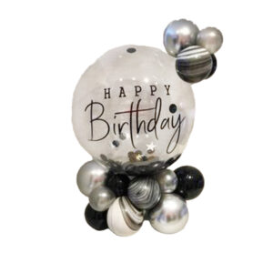 Centrotavola palloncino happy-birthday compleanno primavera