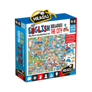 Headu- Easy English 100 words the city, puzzle didattico